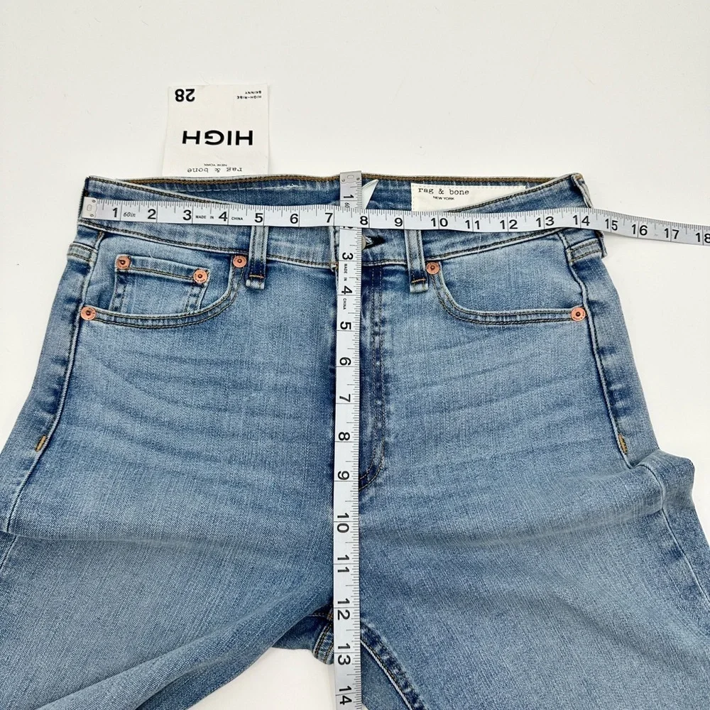 Rag & Bone Nina Distressed High Rise‎ Skinny Jeans NWT Size 28